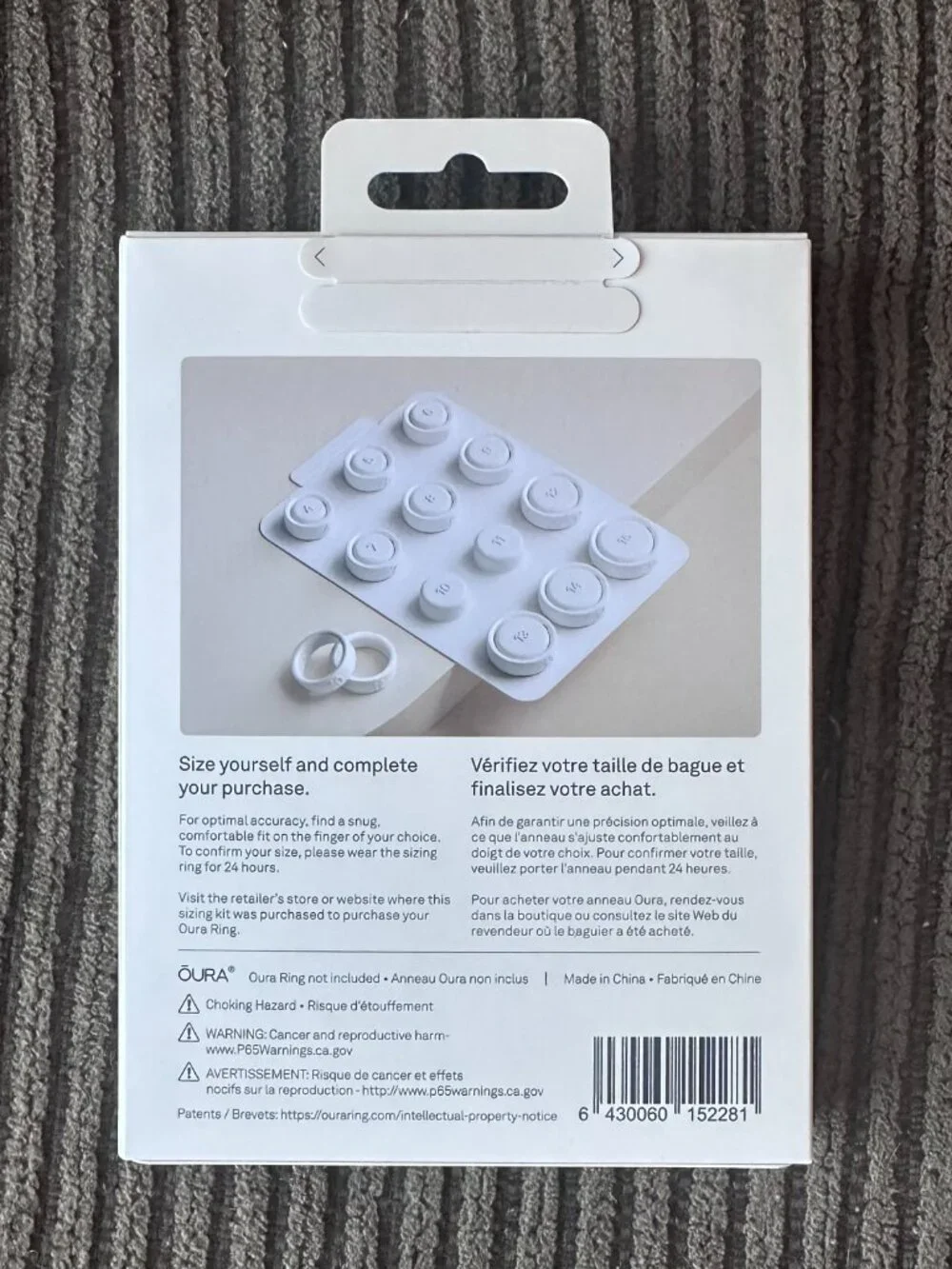 Oura Ring 4 Sizing Kit
